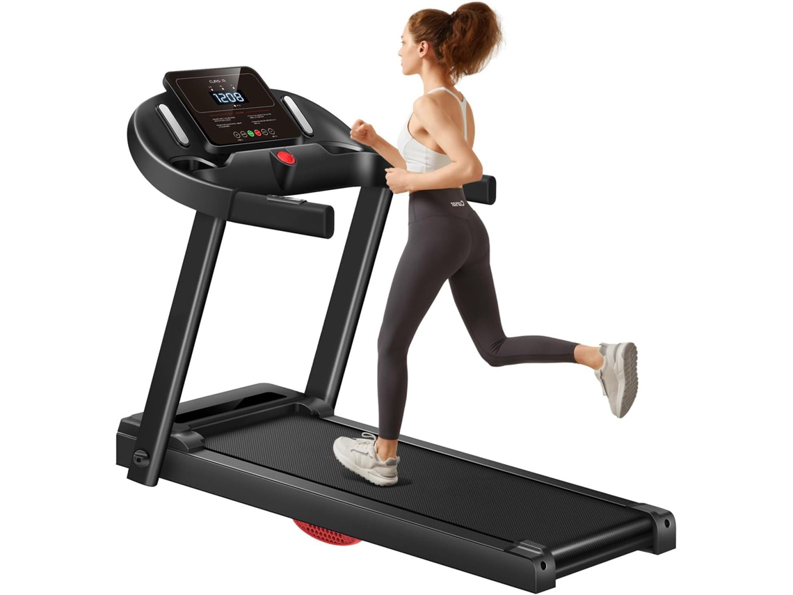 Cinta De Correr Con 12 Programas Preestablecidos Para Uso Doméstico (con Soporte Para Botella De Agua), 14 Km/h, Carga Máxima De 136 Kg
