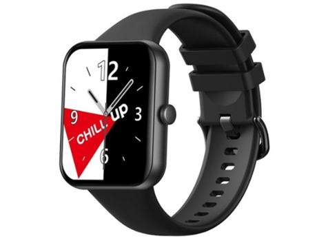 Smartwatch YOUPRO I32 Correa de Silicona Negra Menús en Portugués Recibe Notificaciones y Alertas de Llamadas Incluye Funciones Deportivas