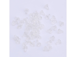 50 Peças De Alta Qualidade Tapões De Plástico Para Pesca De Carpa Float Stops Transparentes Bait Hair Boilie Stoppers