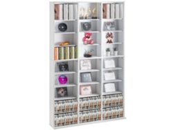 Estante para CD/DVD con 27 compartimentos y 9 niveles, capacidad para 756 CD, Tekmaquinas