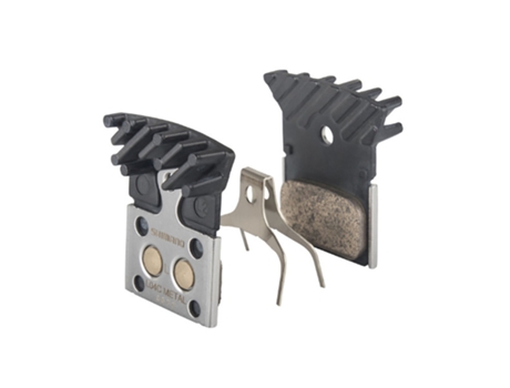 Juego de pastillas de freno metálicas con aletas de refrigeración SHIMANO L04C
