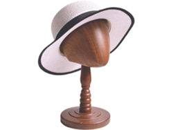 Cabeza De Maniquí De Madera, Modelo De Sombrero, Pelucas, Soporte De Exhibición, Material Versátil, Altura 36
