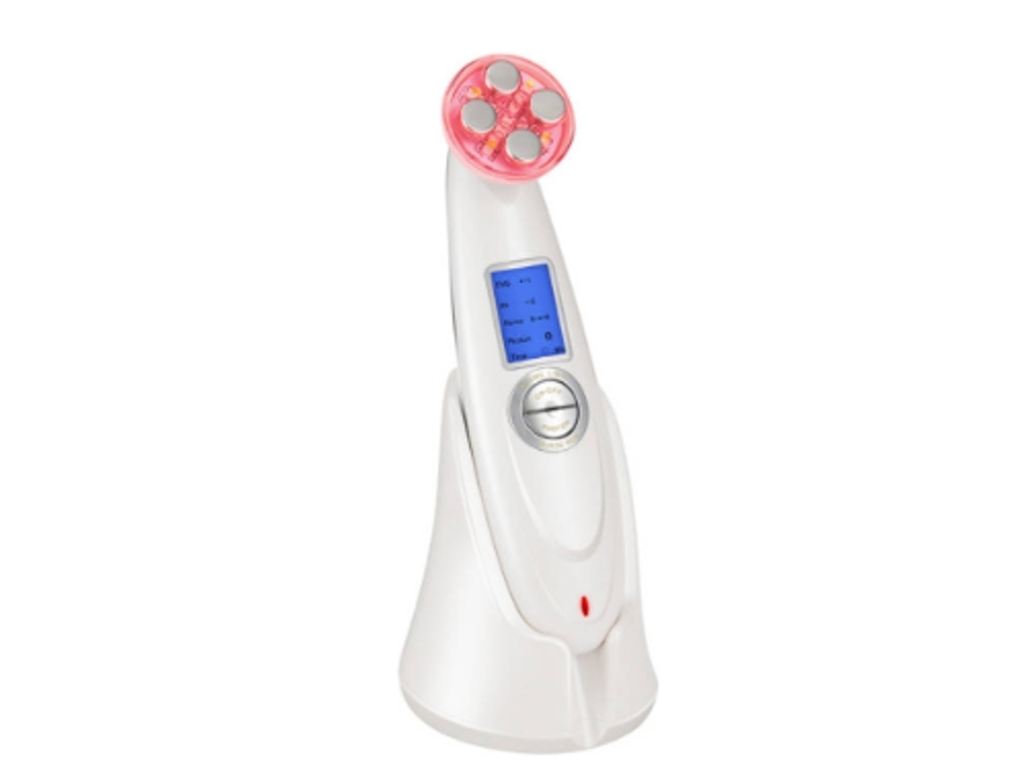 Instrumento de belleza ultrasónico para masaje eléctrico de columna cervical, color blanco Yemaesre