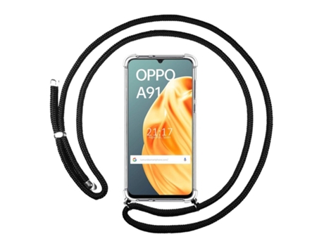 Carcasa Oppo A91 TUMUNDOSMARTPHONE Colgante Negro
