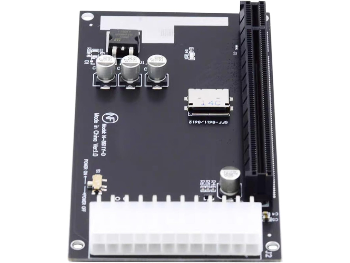 Adaptador Pciexpress 16x 4x Sff 8612 Y 8611 Confiable Con Fuente De Alimentación De 24 Pines Para Uno