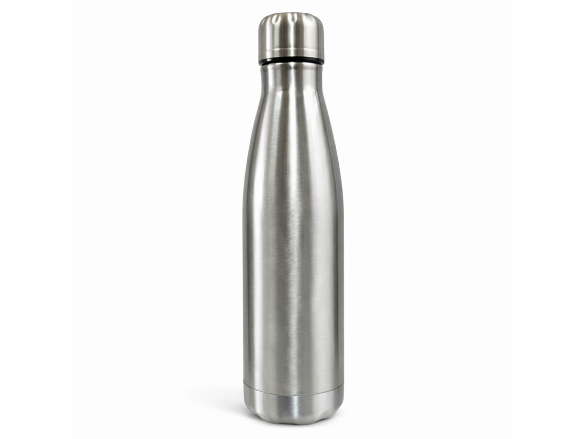Botella térmica de aluminio de 500 ml, color plata (Bk 668-26)