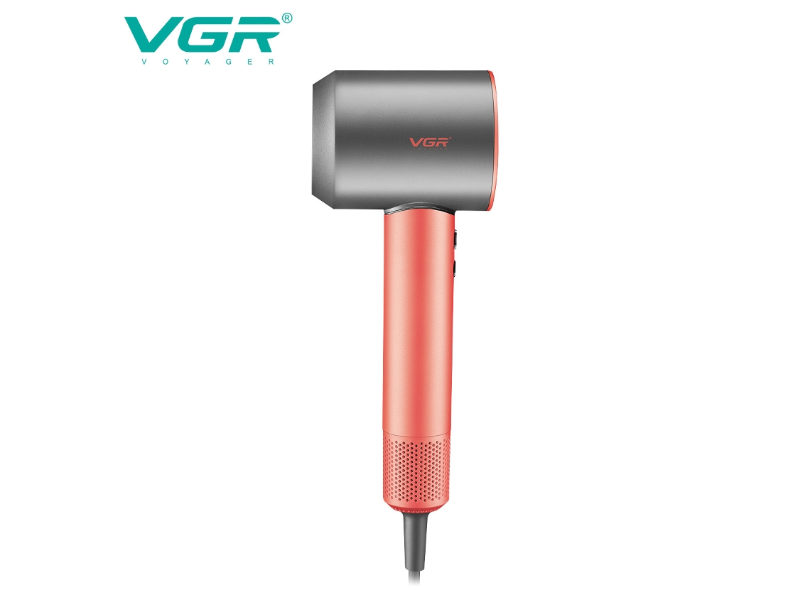 Secador De Pelo Rosa Estándar Europeo Con Iones Negativos, Bajo Nivel De Ruido Y Múltiples Ajustes De Temperatura Para El Cuidado Del Cabello.