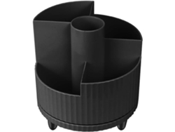 1 Soporte Para Brochas De Maquillaje, Giratorio 360°, De Plástico, Para Brochas De Maquillaje.