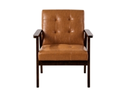 Sillón con tapizado en suave piel sintética de Succebuy y estructura de madera maciza.