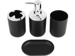 Cryfokt Juego De Accesorios De Baño, Elegante Y Práctico, 4 Piezas Para Organizar La Decoración Del Baño, Hotel Resort,