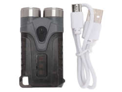 Linterna LED mini potente 2026, modelo llavero EDC, linterna de bolsillo portátil para acampar y actividades al aire libre, luz de señalización gris.