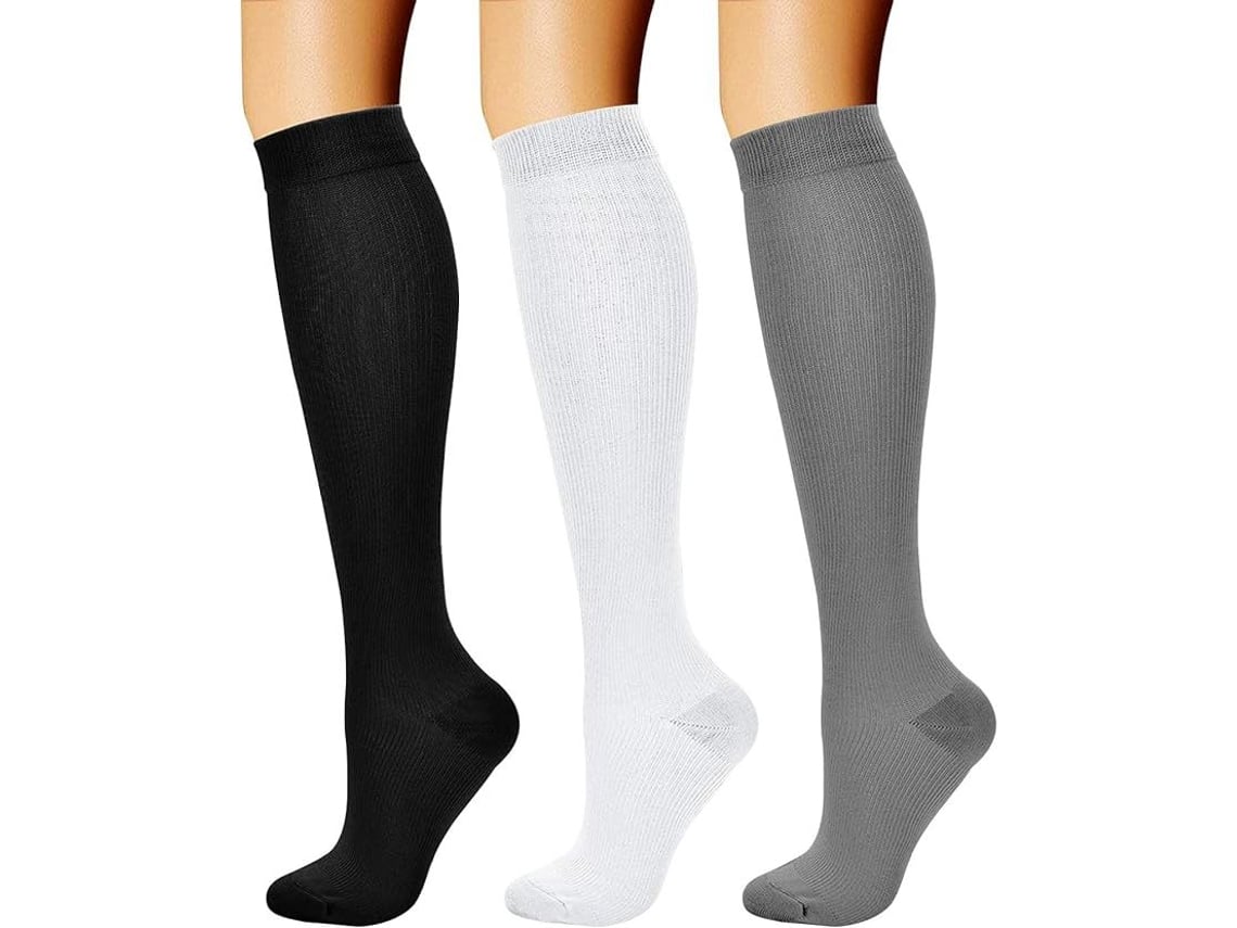 Calcetines De Compresión Digitallab, Paquete De 3, Talla L/xl, Para Hombres Y Mujeres, Soporte Circulatorio Para Actividades Físicas