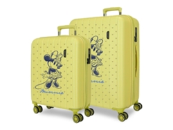 Juego de maletas Minnie Line ABS con capacidad de 84,24 l, color amarillo Disney