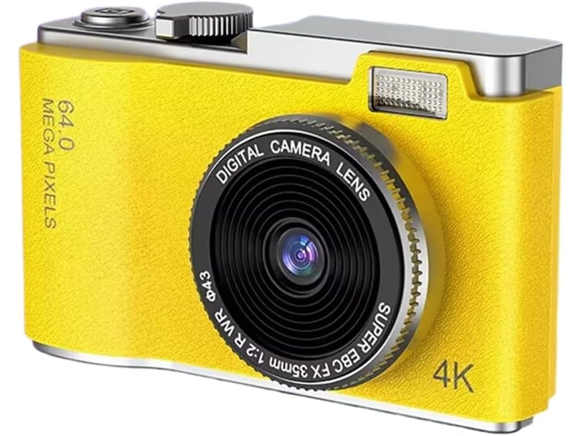 Cámara Digital Compacta 4k Ccd Con Zoom 8x Y Pantalla Abatible De 180° Para Estudiantes.