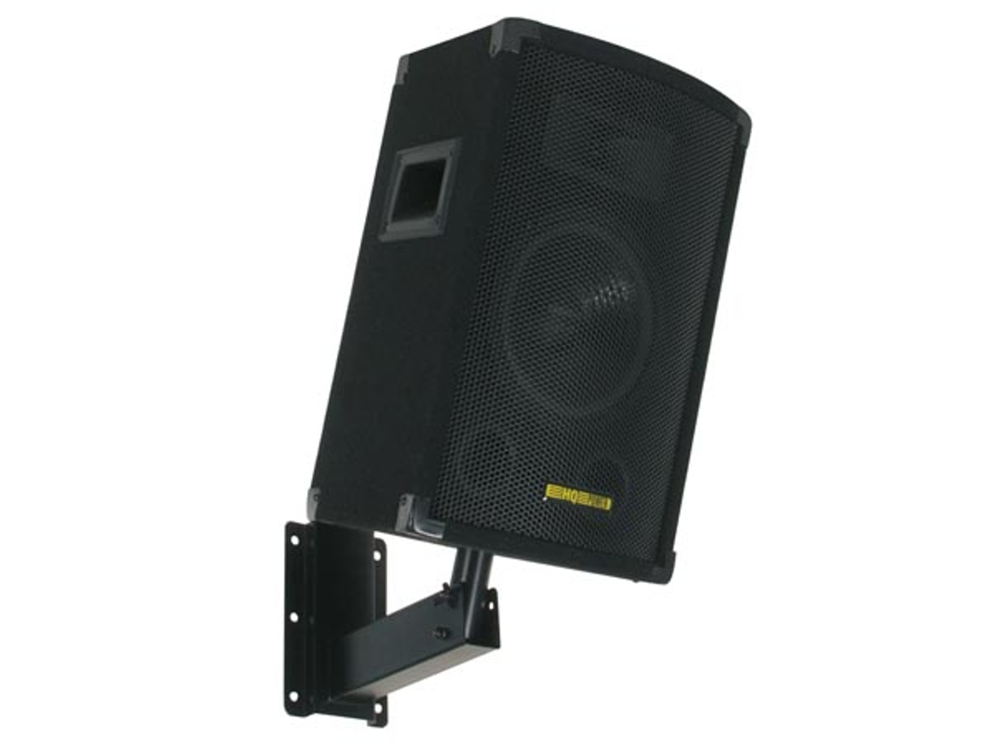 Metal, Negro, 90°, 38 mm, 38 mm Soporte para Altavoces HQ Power Speaker Cabinet Corner Soporte de Altavoz Metal Negro 