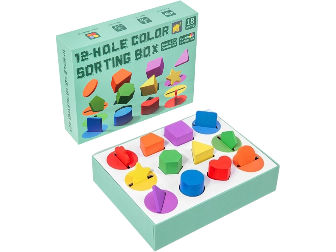 Juguete de clasificación de formas, juguete educativo para bebés y niños pequeños, juego de emparejamiento Vayotoy
