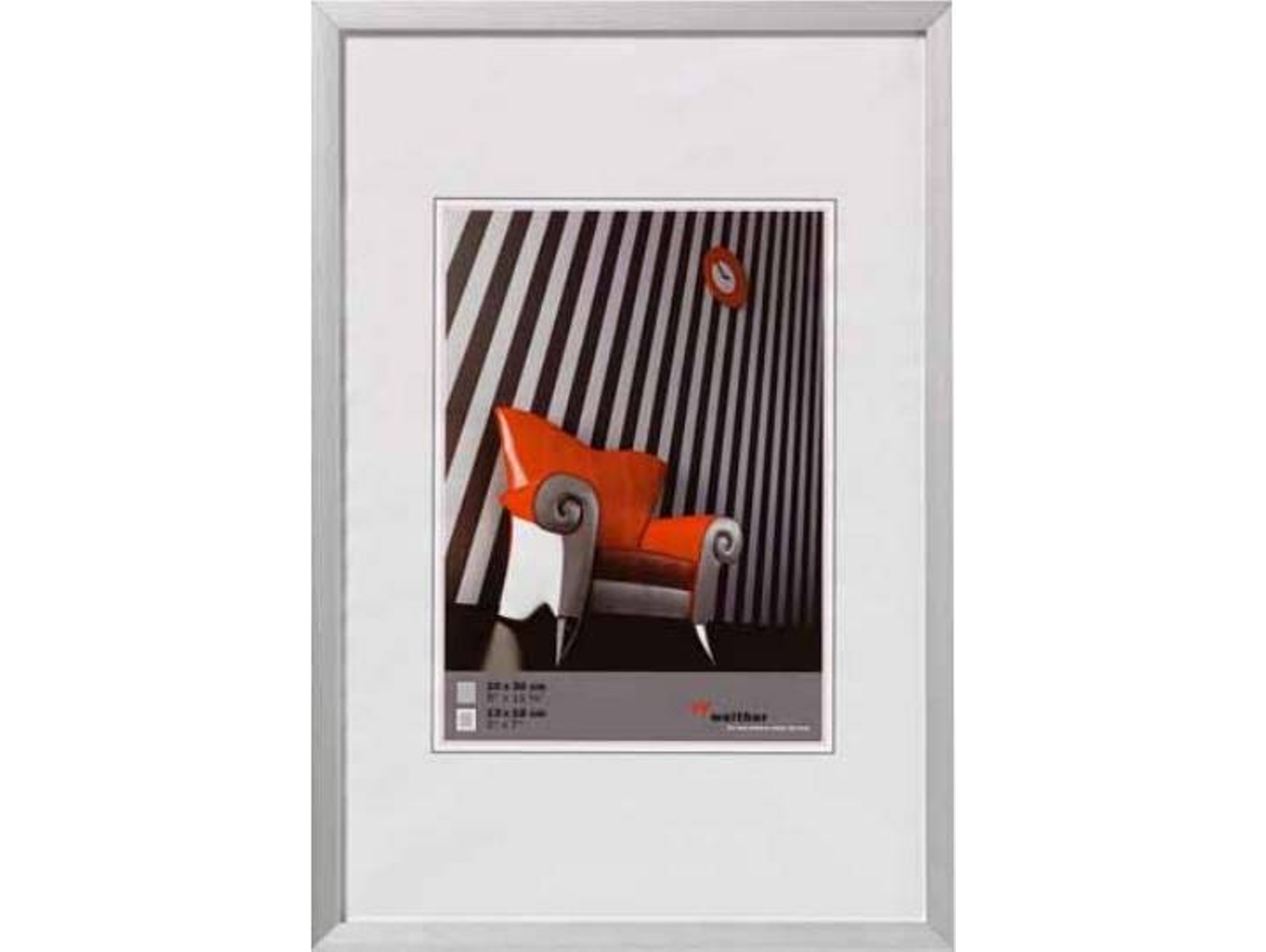 Marco WALTHER Chair (Plateado - 30x45cm)