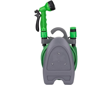 Manguera de Jardín Extensible Bomba Manguera de Agua Verde Revestimiento Elástico 15 Metros TRADE SHOP TRAESIO