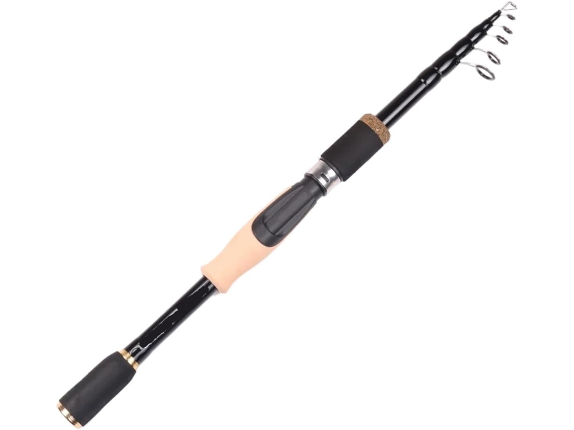 Caña De Pescar Telescópica Carbono Para Spinning, 1,6 M, 0,8 2,1 0,4 Viajes, Carpa, Agua Salada, Dulce., M