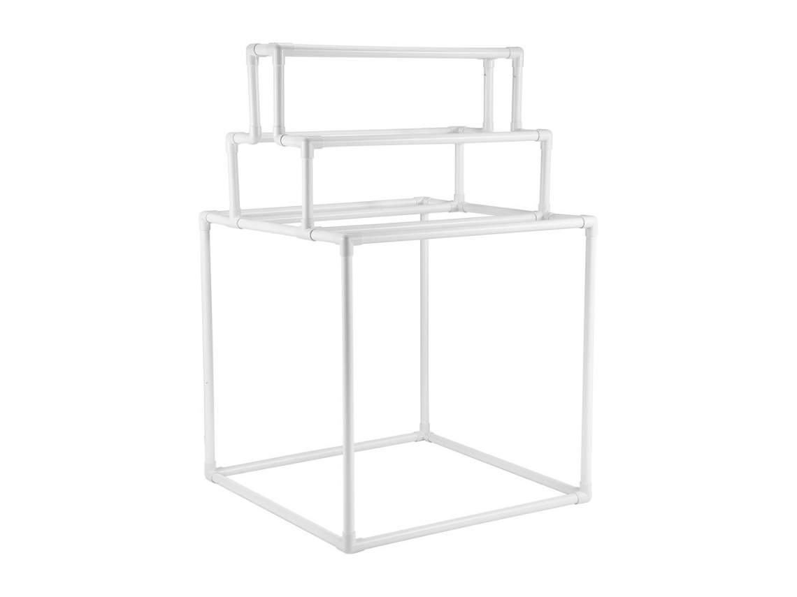 Soporte Para Toallas Con 8 Barras De Pvc, Toallero Vertical Con Base Ancha Y Organizador Compacto Tekmaquinas