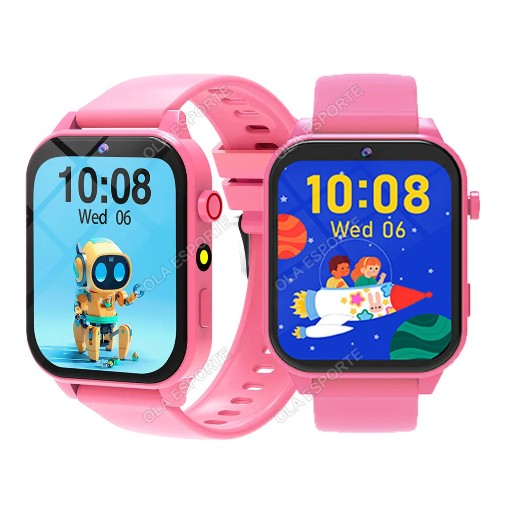 Reloj inteligente infantil MDUG con pantalla táctil HD, cámara, monitor de sueño, despertador y calculadora (2 unidades rosas)