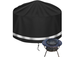 Cubierta resistente para fogatas, tamaño universal, tela Oxford, impermeable, a prueba de viento, a prueba de polvo y resistente a los rayos UV, para acampar, barbacoa...