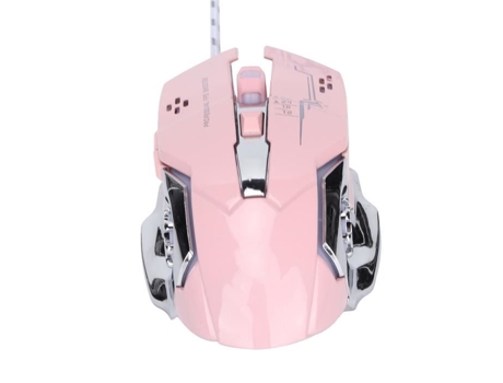 HURRISE Ratón de computadora con cable Ratón con cable 6 botones Puerto USB Accesorios ópticos ergonómicos iluminados para juegos