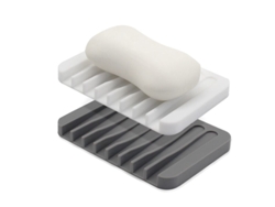 2026-linjou 2ud Reposapalos De Jabón De Silicona Premium, Antideslizante Y Autodrenante Para Baño Y Ducha (blanco, Gris)