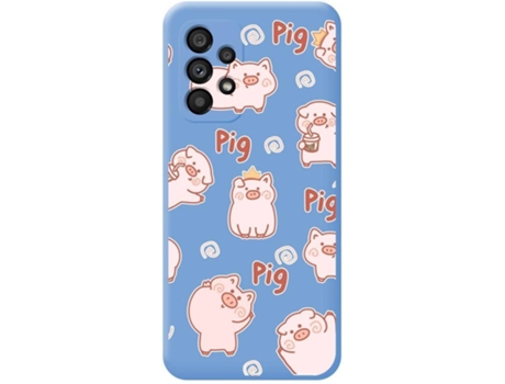 Carcasa para Samsung Galaxy A53 5G TUMUNDOSMARTPHONE Silicona Líquida Dibujos Azul