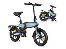 Bicicleta eléctrica Dyu C2, bicicleta eléctrica plegable C2 de 16 pulgadas con motor de 250 W y batería de 48 VE y 7,5 Ah.