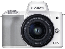 Kit Cámara Mirrorless CANON M50 MII + M15-45 Blanco