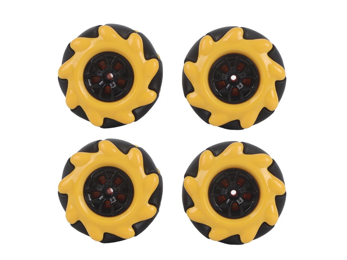 Rueda Mecanum Omnidireccional De 48 Mm Para Accesorios De Coches Robot Inteligentes Diy (2 Pares)