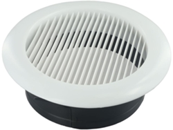 Rejilla De Ventilación Circular 200 Para Pared O Techo - Fabricada En Plástico Abs - Con
