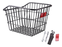 Cesta de alambre para rueda trasera de bicicleta lowmoose