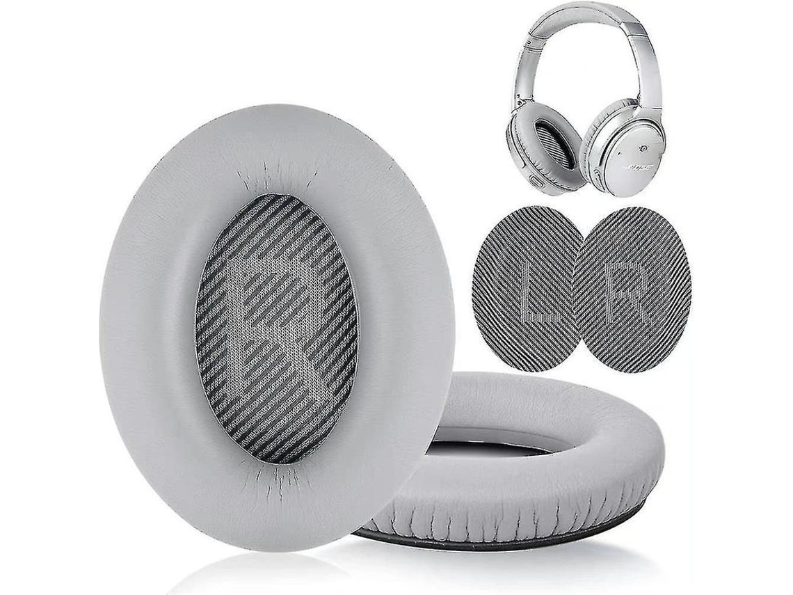Almohadillas Para Auriculares Bose Qc35/25/15, De Piel Sintética Suave, Almohadillas De Repuesto.