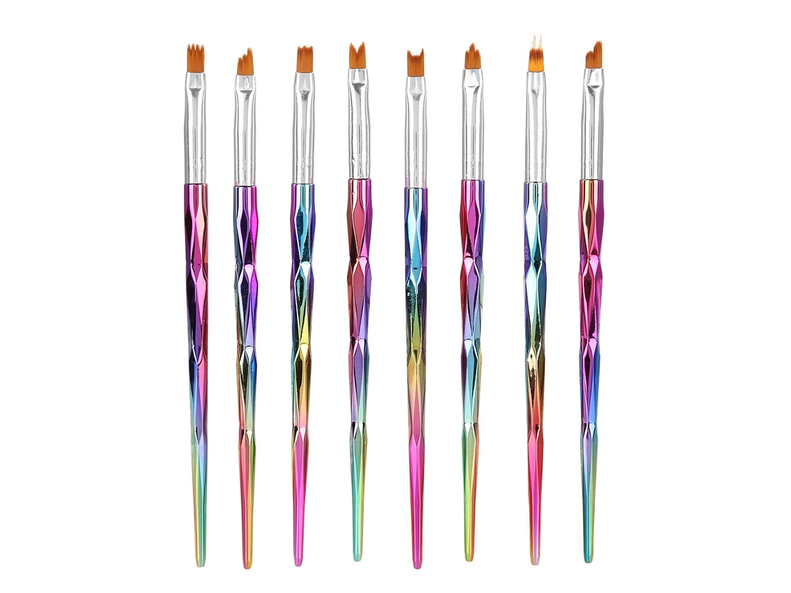 8 pinceles franceses para decoración de uñas KOFIHETY