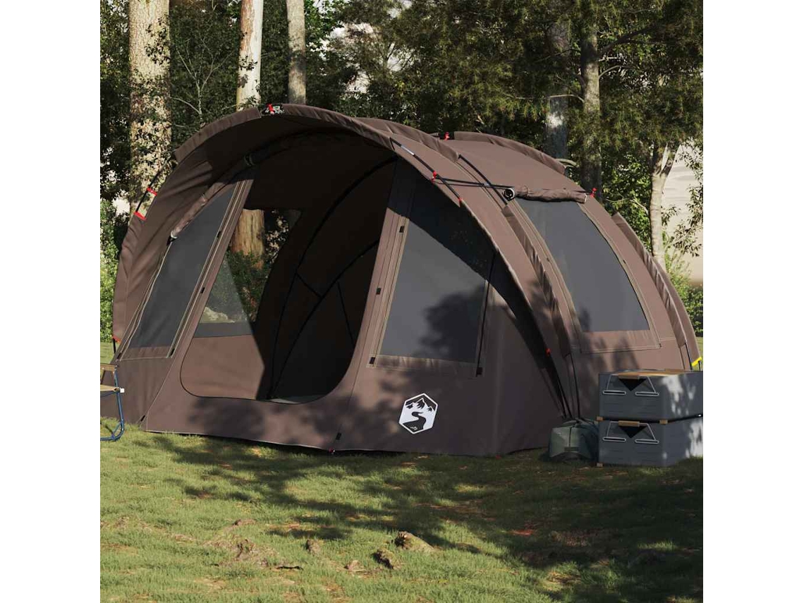 Tienda de pesca para 2 personas, marrón, impermeable