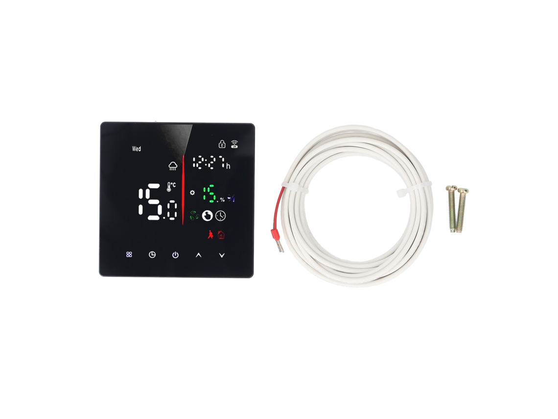 Termostato Digital Wifi Con Control App Y Pantalla Táctil Para Hogar Inteligente Tuya 90‑240v