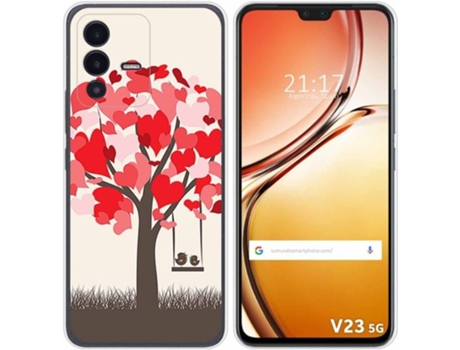 Carcasa para Vivo V23 5G TUMUNDOSMARTPHONE Dibujos Pajaritos Multicolor