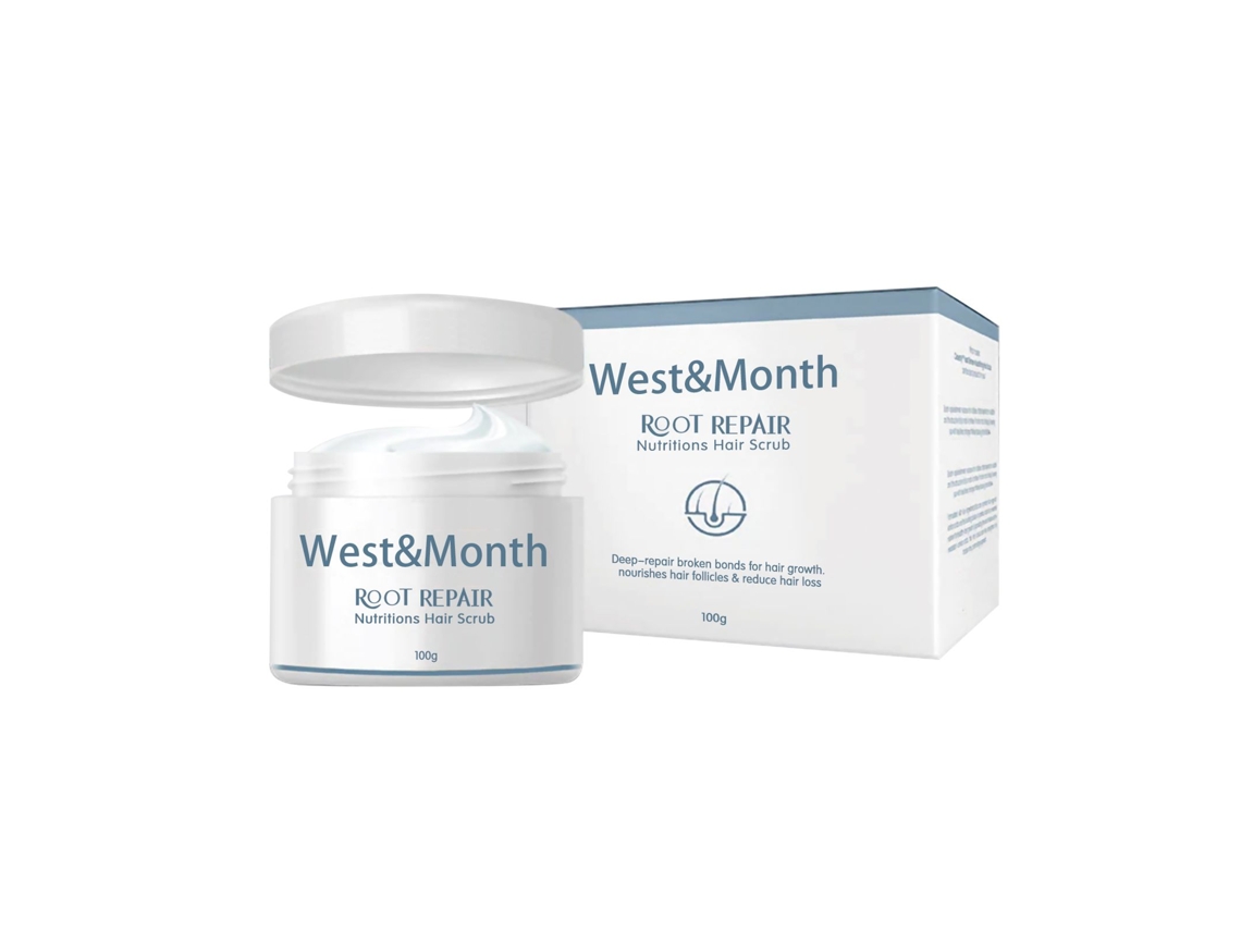 Exfoliante suave para cabello dañado de Westmonth: hidrata las raíces y limpia el cuero cabelludo.