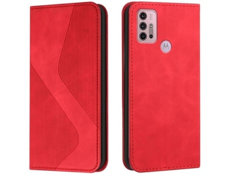 Funda Motorola Moto G10 G20 G30 HFS-HOUSE Pu S Line (Rojo)