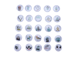 Pin De Botón De Número De La Suerte Con Diseño Único Broche De Calendario De Adviento Animales 25pcs