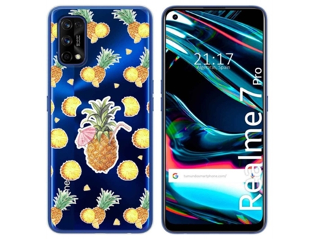 Carcasa Realme 7 Pro TUMUNDOSMARTPHONE Dibujos Transparente Multicolor