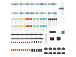 Kit Básico De Componentes Electrónicos Con Led, Potenciómetro, Zumbador, Condensador Y Resistencia.