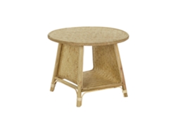 Mesita Auxiliar Bambú Ratán Natural 61x61x49cm