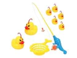20du26 Juego de pesca de patos con 9 piezas, educativo para niños, para piscina, amarillo