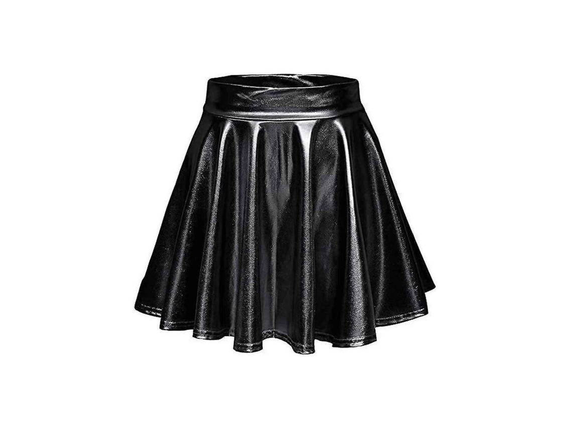 2026-falda Plisada Metálica Para Mujer, Corta Curta Elegante Y Versátil De Alto Talle