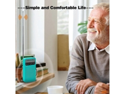 Rádio De Bolso Am/fm, Rádio Transistorizado Com Alto-falante, Entrada Para Fone De Ouvido, Rádio Portátil Para Uso Interno E Externo, Verde.