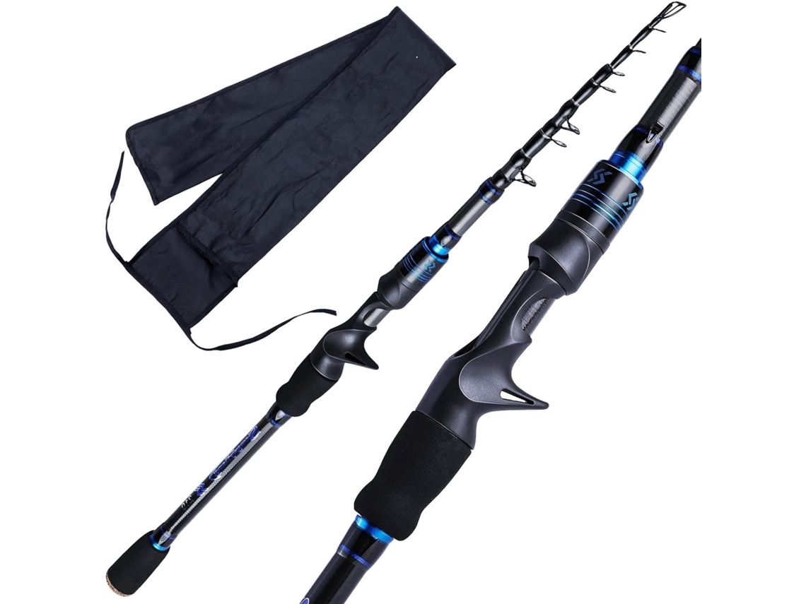 Caña De Pescar, Pesca Mar 1,8 M Y 2,1 M, Telescópica Portátil, Fibra Carbono, Ultraligera/de Casting.,