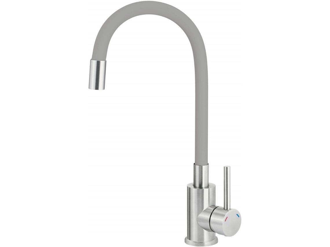 Grifo de cocina con caño curvo